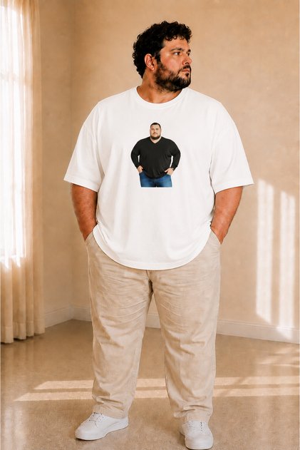 Men's Large Size Short Sleeve Man Printed T-Shirt 3XL 4XL 5XL 6XL 7XL 8XL 9XL