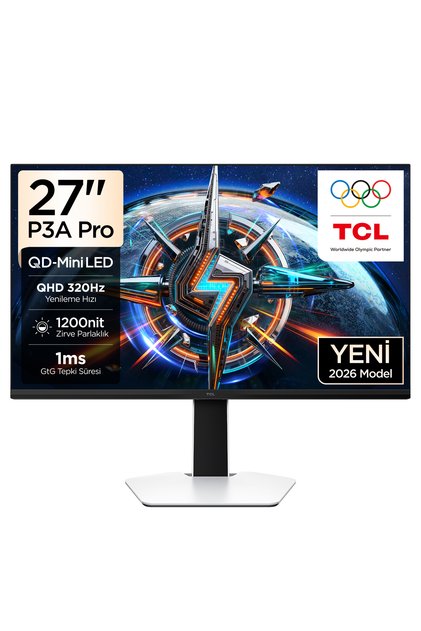 27P3A Pro 27 İnç QHD QD-Mini LED Oyuncu Monitörü, 320 Hz, 1 ms GTG, HDR1000, FreeSync Premium