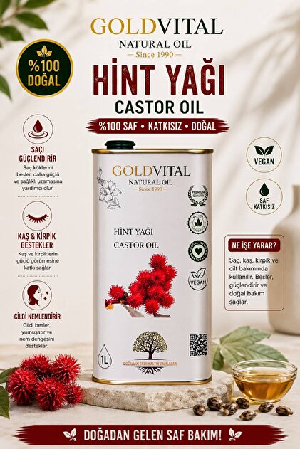 HİNT YAĞI 1LT SOĞUK SIKIM, SAF & DOĞAL ÜRÜN