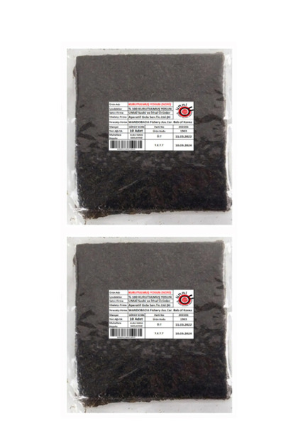 Sushi Yosunu Yaki Sushi Nori Gold Premium 10 Yaprak 2'li
