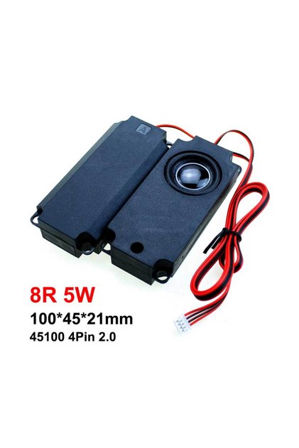 8R 5W 100x45x21mm JCD 1Pair Audio Portable Speakers For Computer PC TV LCD Speaker 3070 45100 Rectan