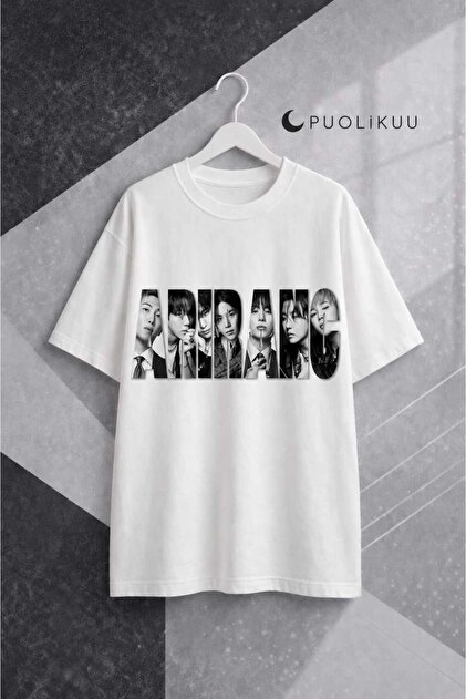 barsdepo BTS JIMIN Baskılı Tişört Şapka Hediyeli , Oversize Unisex