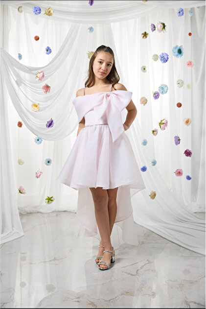 slim fit dress slacks Kids Graduation Dress: White with Royal Blue Details 5 US Numeric main image 1