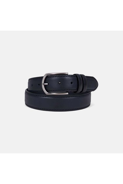 Men's Black Classic Leather Belt