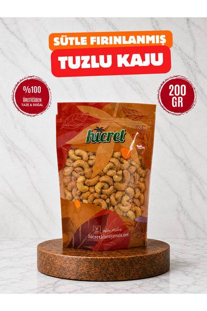 Sütle Fırınlanmış Tuzlu Kaju 200 GR