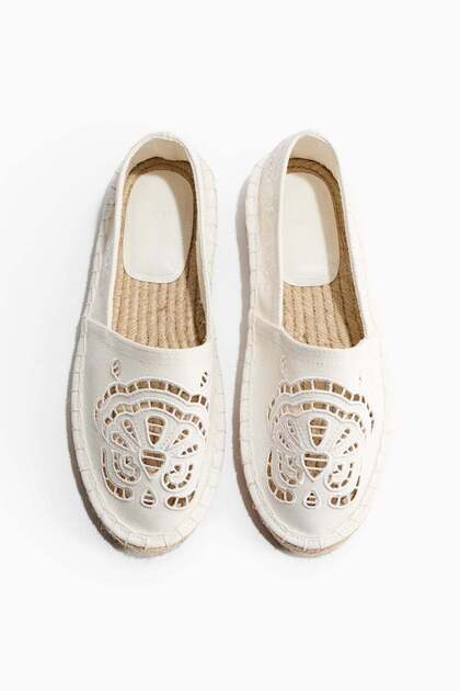 Broderie anglaise espadrilles
