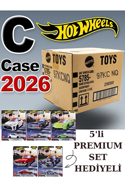 HOT WHEELS 2026 D Case 72'li Açılmamış Tek Bant Kapalı Koli Set-1