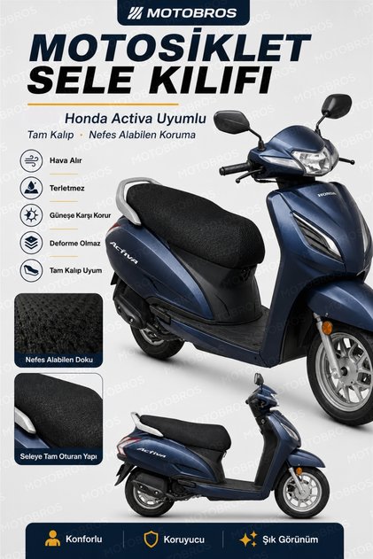 Motorcycle Saddle Cover Honda Activa Compatible Airfit Airy Anti-Sweat Sunscreen Full Mold Scooter Seat Cover