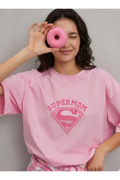 Oversize T-Shirt 100% Cotton Comfortable Fit Mother's Day Special Printed T-Shirt