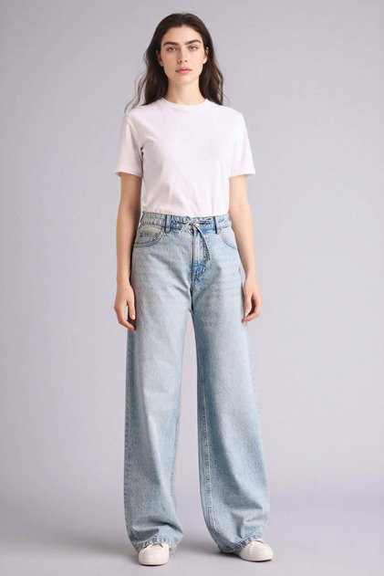 Low Rise Wideleg Low Waist Wide Leg Jean Pants G4928Ax26Sm