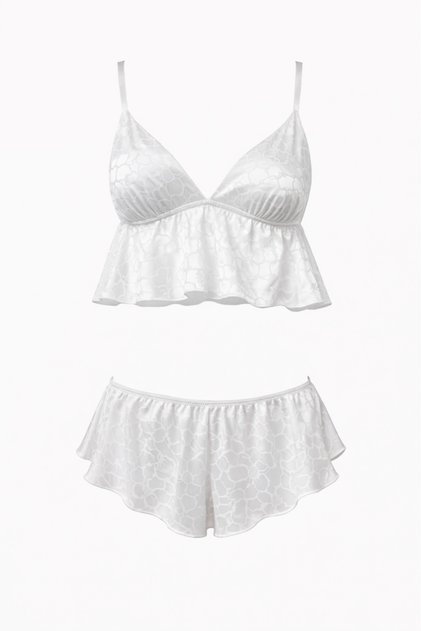 Satin White Set of 2 with Straps