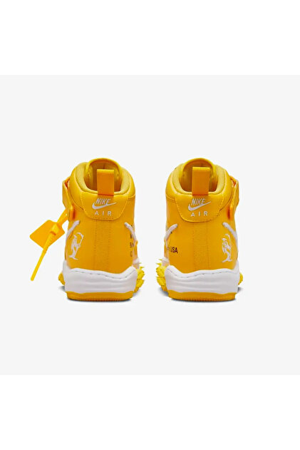 Nike Off-White™ 'x Air Force 1 Mid 'White and Varsity Maize