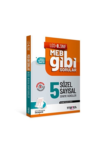 Marka Yayınları 2026 LGS MEB Gibi Sorular 5 Deneme Tamamı Video