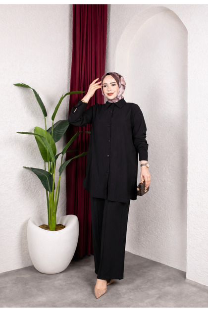 Manolya takım siyah