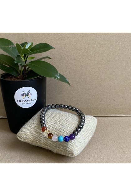 Chakra Natural Stone Design Bracelet Sealed 6mm 319