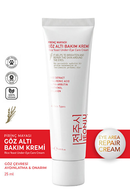 Göz altı Torbalanma ve Morluk Karşıtı Pirinç Göz Altı Bakım Kremi