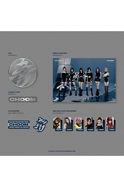Kpop Dünyasi BABYMONSTER – 3rd MINI ALBUM [춤 (CHOOM)] Metallic