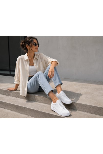 Casual Sneaker White Sole Sports Shoes