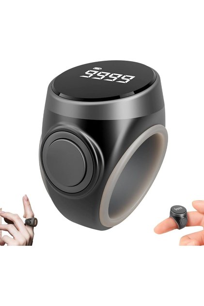 Smart Ring Counter, Electronic Digital Display with Type-C Rechargeable, Adjustable Fit Hand Tally Counter for Cardio Exercise