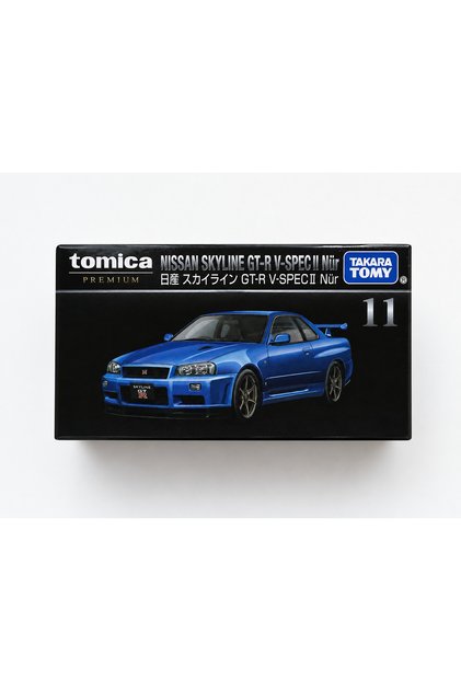 Premium No:11 Nissan Skyline Gt-R V-Spec Ii Nür Takara Tomy Diecast Car