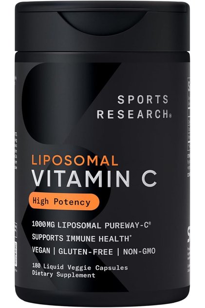 ® High Liposomal Vitamin C Supplement 1000 mg – Certified Vegan, Non-GMO, Gluten Free