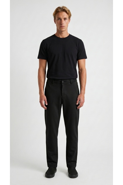 TALGET Kışlık Kalın Slim Fit Kemerli Erkek Pantolon