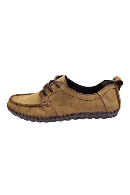 Scr Beige Nubuck Comfortable Men's Shoes