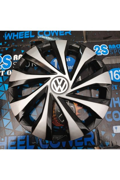 14 inç Volkswagen Polo / Golf / Jetta / Bora Uyumlu Jant Kapağı 4'lü Takım Amblem Hediyeli