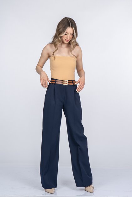 Women's Summer Laci High Waist Gloria Modern Cut Trousers Casual Daily Office Stylish 30404