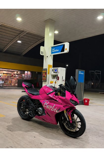 Cf moto 250 SR pembe parbie kaplama folyo sticker set