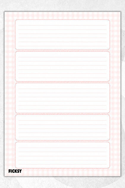 A4 Notepad Lined Notebook - 50 Sheets - Memopad - Notepad - Notepad - Note Paper