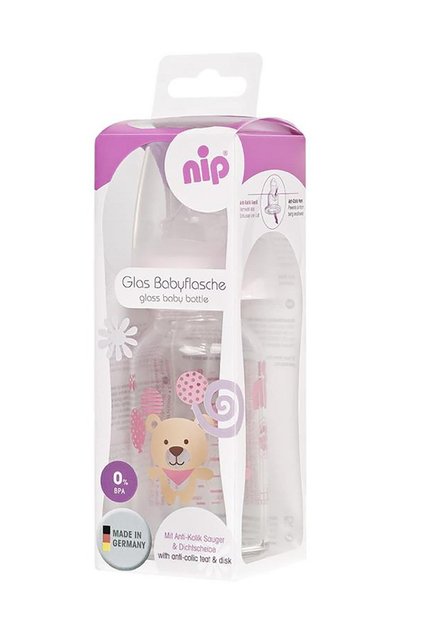 Wide Neck Bottle 125 ml Antikolik Cam Biberon Kız