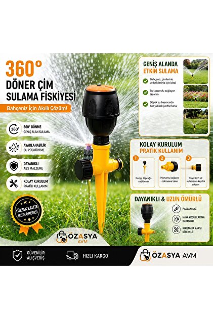 Genel Markalar 55716 Ayarlı Patpat Plastik Saplamalı Bahçe Sulama