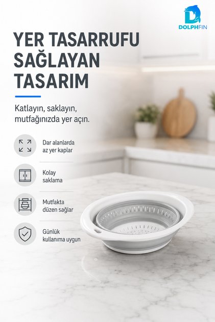 Folding Oval Strainer Kitchen Practical Utensil