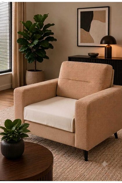 Linen Plain Simple Single Seat Sofa Cover Bohemian Decorative Sofa Cover for Sofa Bed Covering the Seating Area Lounge Cover