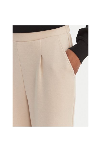 Pantaloni de damă din material textil 10339404 Bej