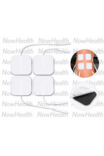 NowHealth Tens Elektrodu Kablolu 4 lü 5x5 10 Paket (Extra
