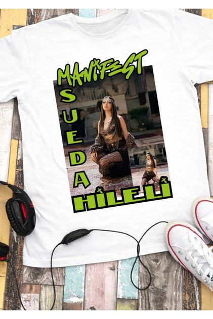 Manifest Hileli Zoktay Mina Esin Sueda Hilal Lidya Designed Black T-Shirt