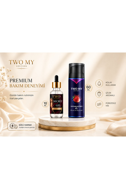 TWO MY Edition Muhteşem İkili Set | Secret Gel 10 ml + Kayganlaştırıcı Jel 60 ml