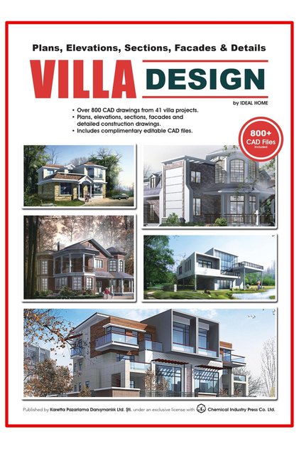 Villa Design - Plans, Elevations, Sections, Facades & Details (+CAD Çizim Klasörleri Ekli-Villa Tasarımı)