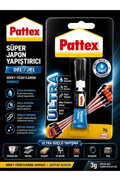 Süper Japon Yapıştırıcı Ultra Jel 3g