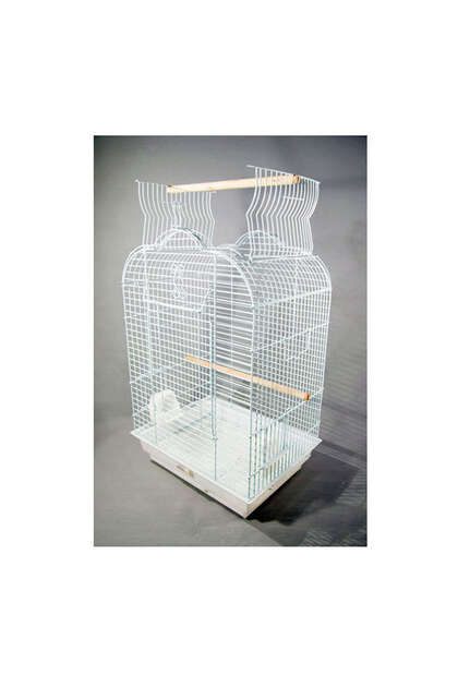 CONCEPTA PET PAPAĞAN KAFESI AÇILIR ÇATILI BEYAZ 47X36X70 X (31332) 1 ADET