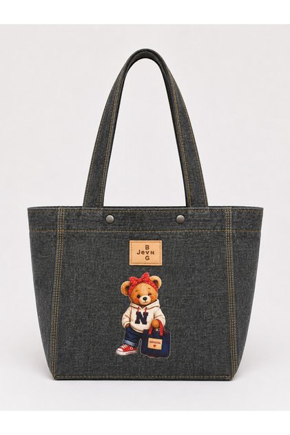 Denim Story Tote Bag