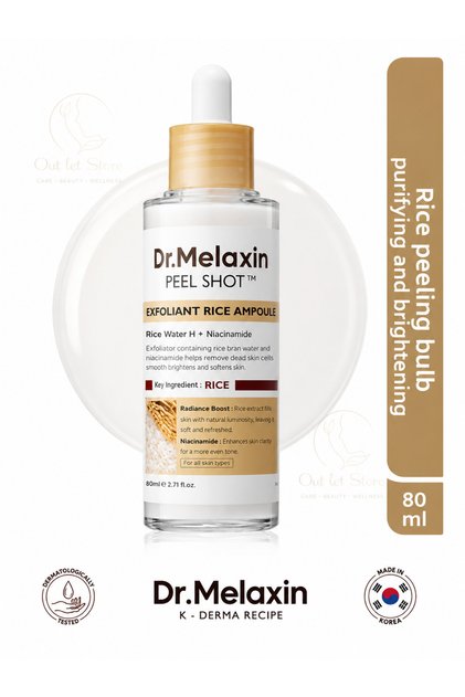 Dr. Melaxin Peel Shot White Rice Exfoliating Ampoule - 80 ml