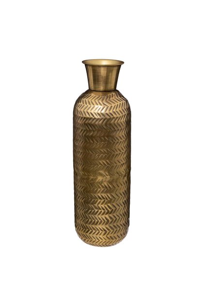 Vază metalică elegantă și modernă cu design aurit de noapte, 45 cm