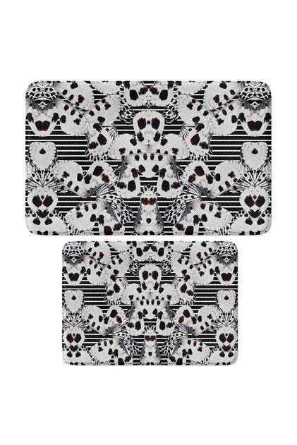 Seri Sonu Sevimli Mikrofiber Kaymaz Taban Makinede Yıkanabilir Banyo Paspası 50 x 80