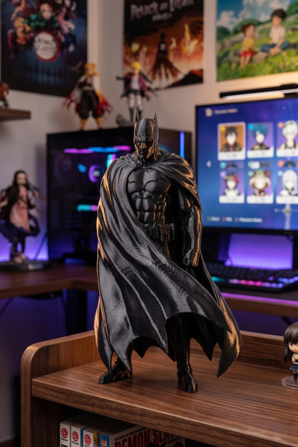 Batman Figürü 18 CM - Black Batman - Koleksiyonluk Figür - Anime Batman Figür