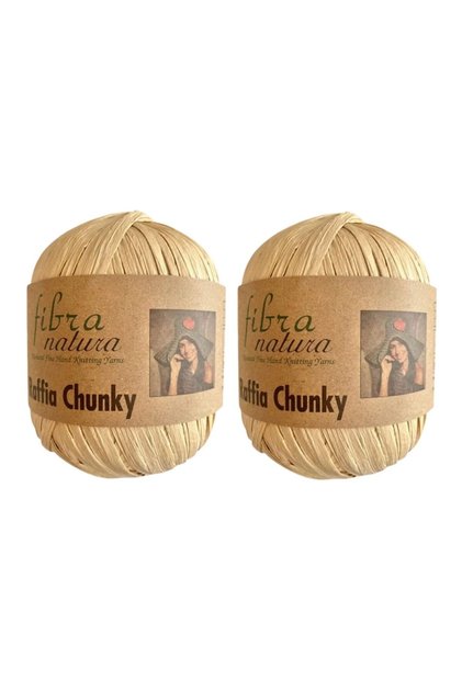 Kağıt Çanta ipi Fibranatura Raffia Chunky 114-17 , 2 yumak 200 gram