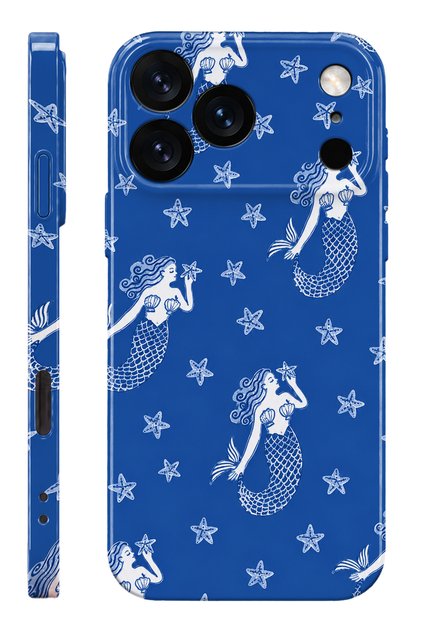 iPhone 17 Pro Mermaid Protect Slim Glossy Full Cover Print Camera Protected Phone Case
