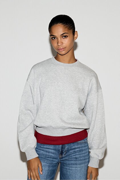 Basic eşofman sweatshirt